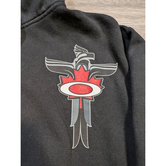 2010 Olympics Oakley Totem Canada Native Hoodie Size Medium Vintage Rare - Picture 4 of 12